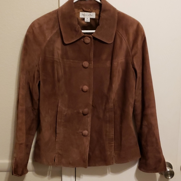 Preston & York Jackets & Blazers - Brown Leather Jacket